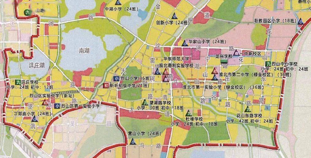 中小學佈局規劃再來瞅瞅淮北理工學院,淮北職業技術學院新校區二期,市