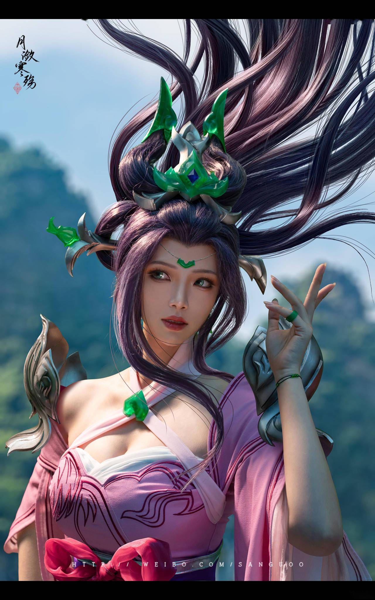 英雄联盟玉剑传说风仙子cosplay