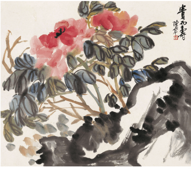 陈半丁花卉册