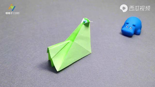 手工折纸这么好玩的折纸投石车孩子抢着玩快来试试吧