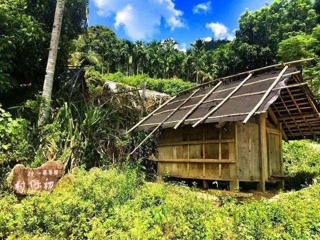 游览海南五指山黎族村寨体验当地少数民族风情