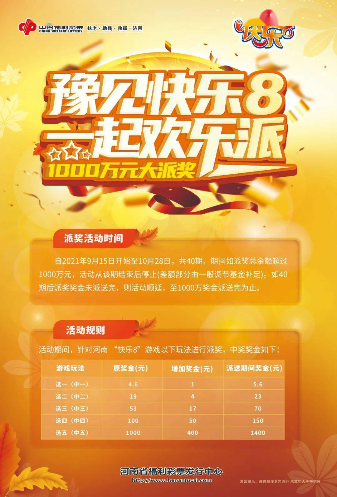 河南福彩快乐8大派奖震撼来袭