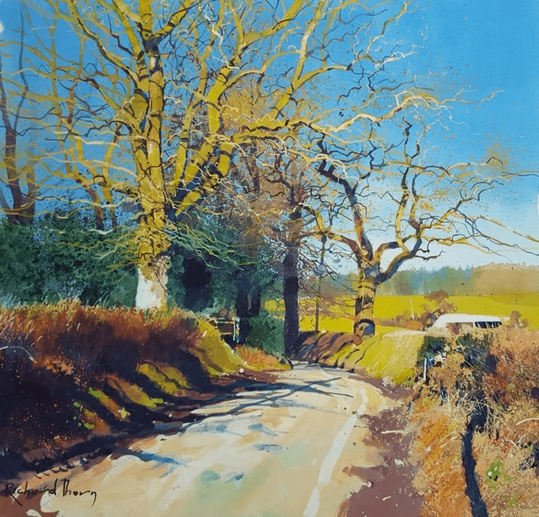 英国水彩画家带你领略山间小路的美景