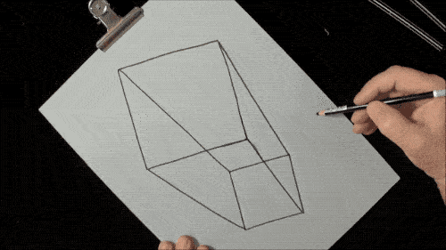 平行四边形立体画图片