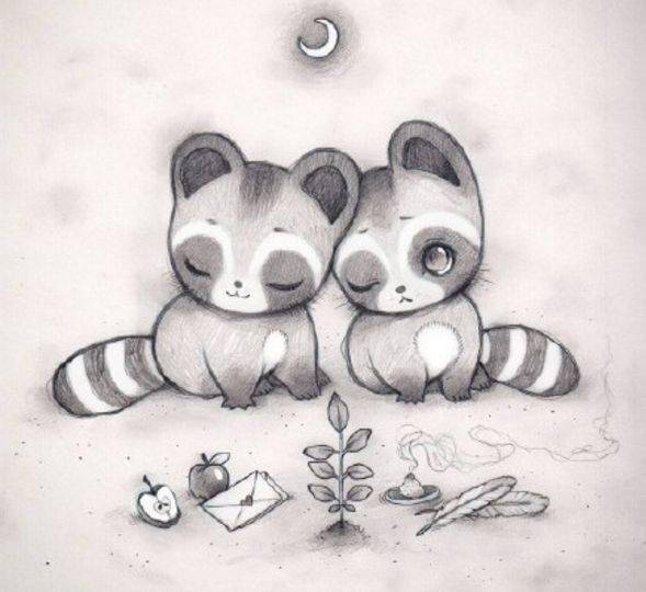 彩铅插画超萌的彩铅手绘小动物插画这群乖巧小家伙实在太可爱了