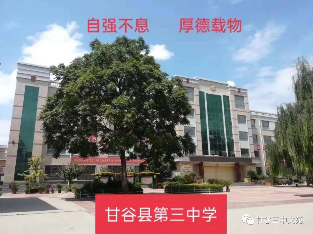 甘谷县第三中学新校区图片
