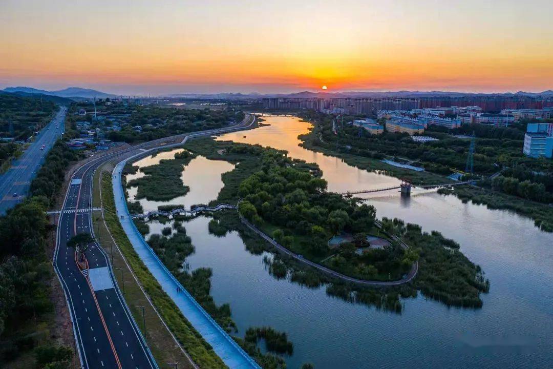 滹沱河河心岛风景区图片