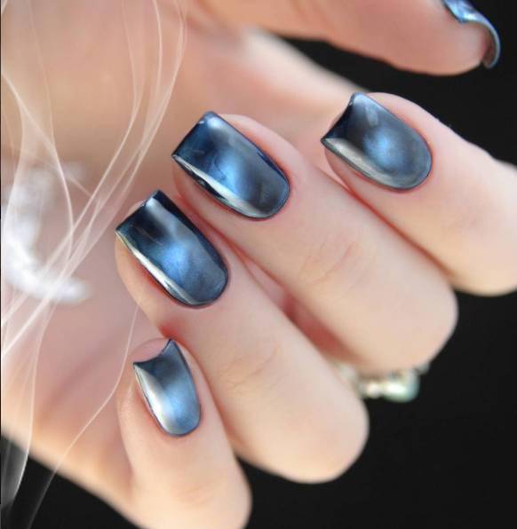 猫眼石美甲,显手白的最佳选择!