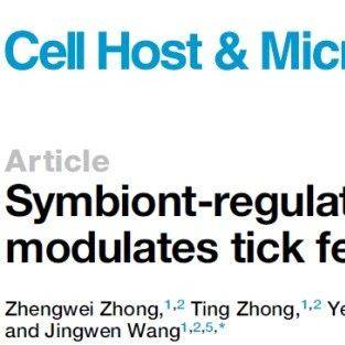 Cell Host & Microbe | 王敬文课题组发现蜱虫共生菌调控的5-羟色胺合成影响吸血能力机制