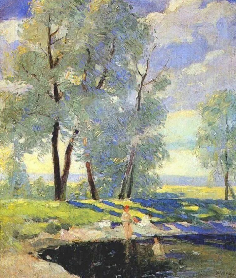 前苏联著名画家列宁勋章获得者尤恩画笔下独具特色的风景