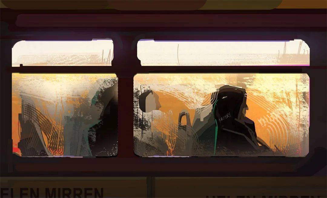 速涂素材画面整体光影关系结构色块进行一种概括简化的绘画技法