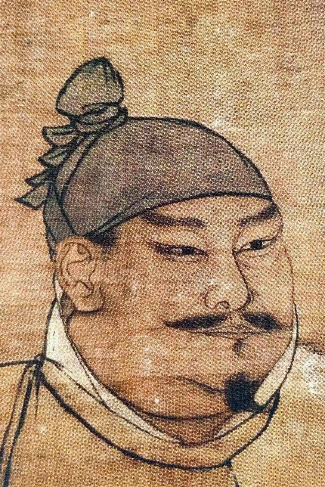 宋太祖的肖像 台北故宫藏 北方陈抟的一套相术早早传到了江南北宋和