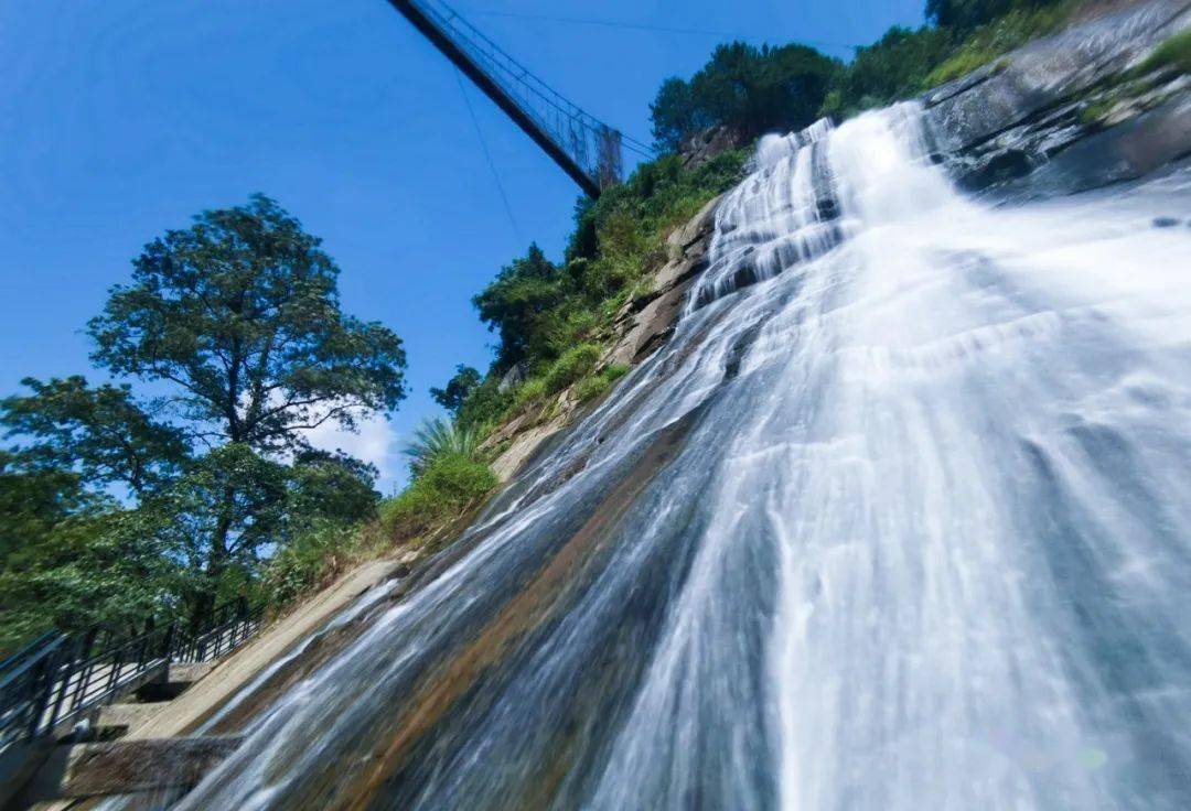 望仙谷的溪水飞瀑