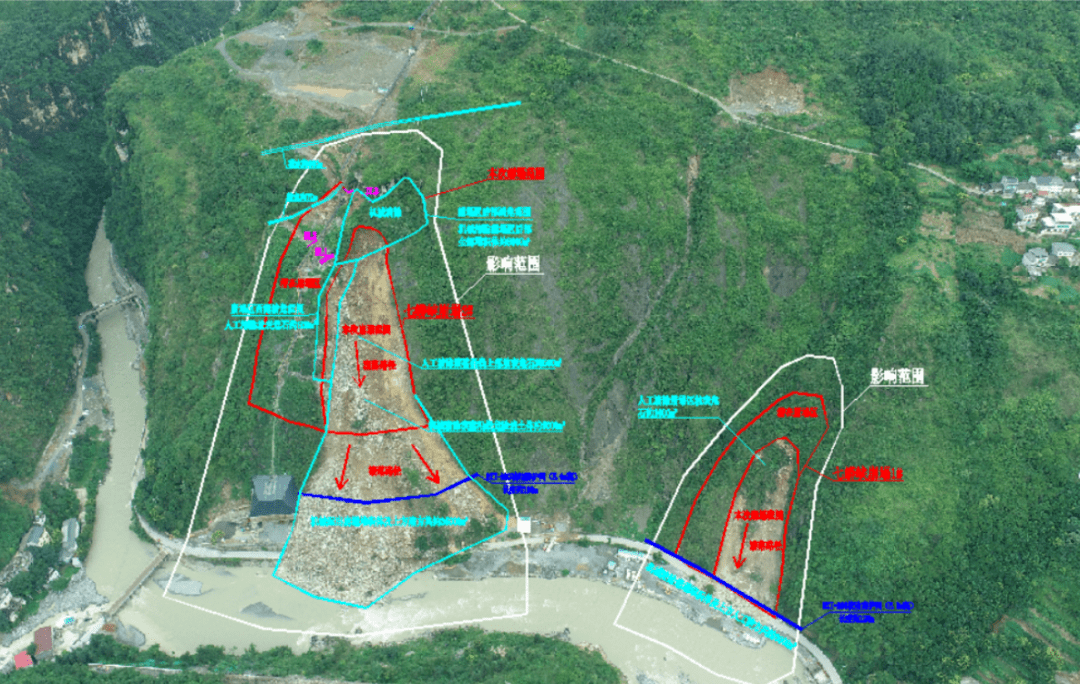 巫溪七莽峽滑坡斷道持續搶通中