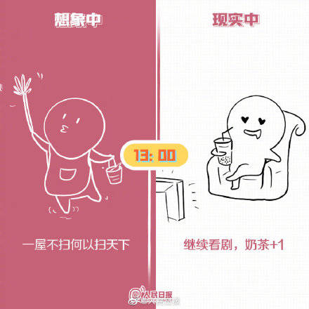 样子|过于真实！放假的我