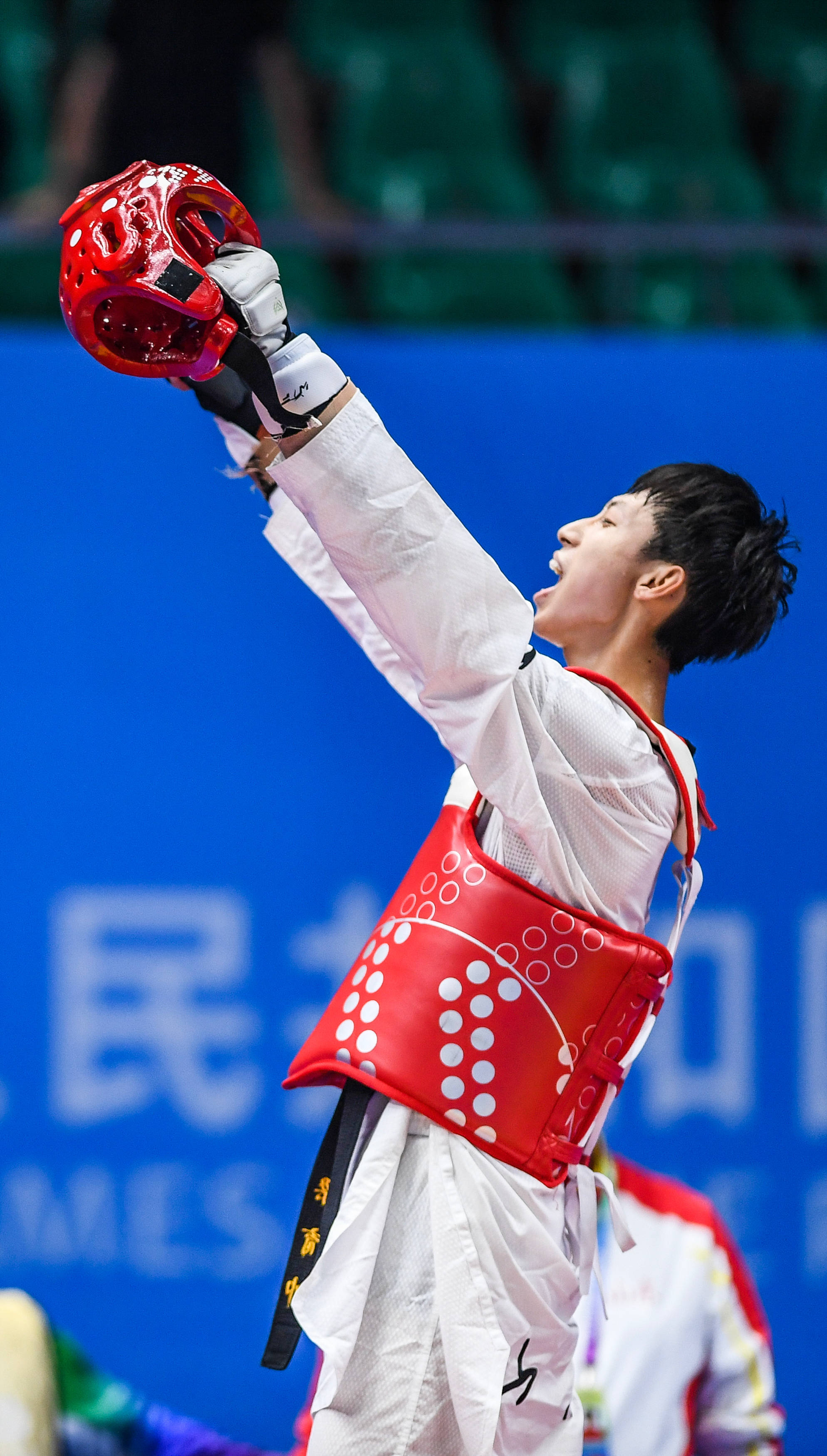 跆拳道——男子58公斤级决赛:梁育帅获金牌