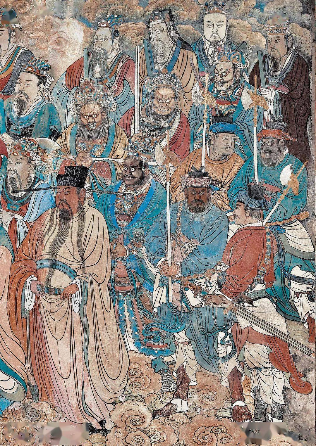 好书推荐 | 永乐宫,法海寺精品壁画,超大线描画稿_力士