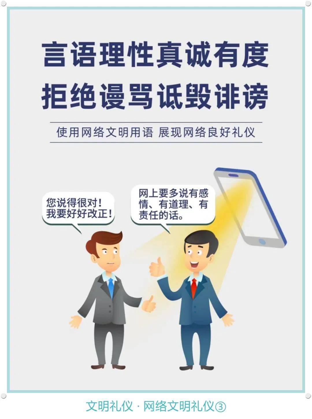 【公益广告】网络文明礼仪宣传画