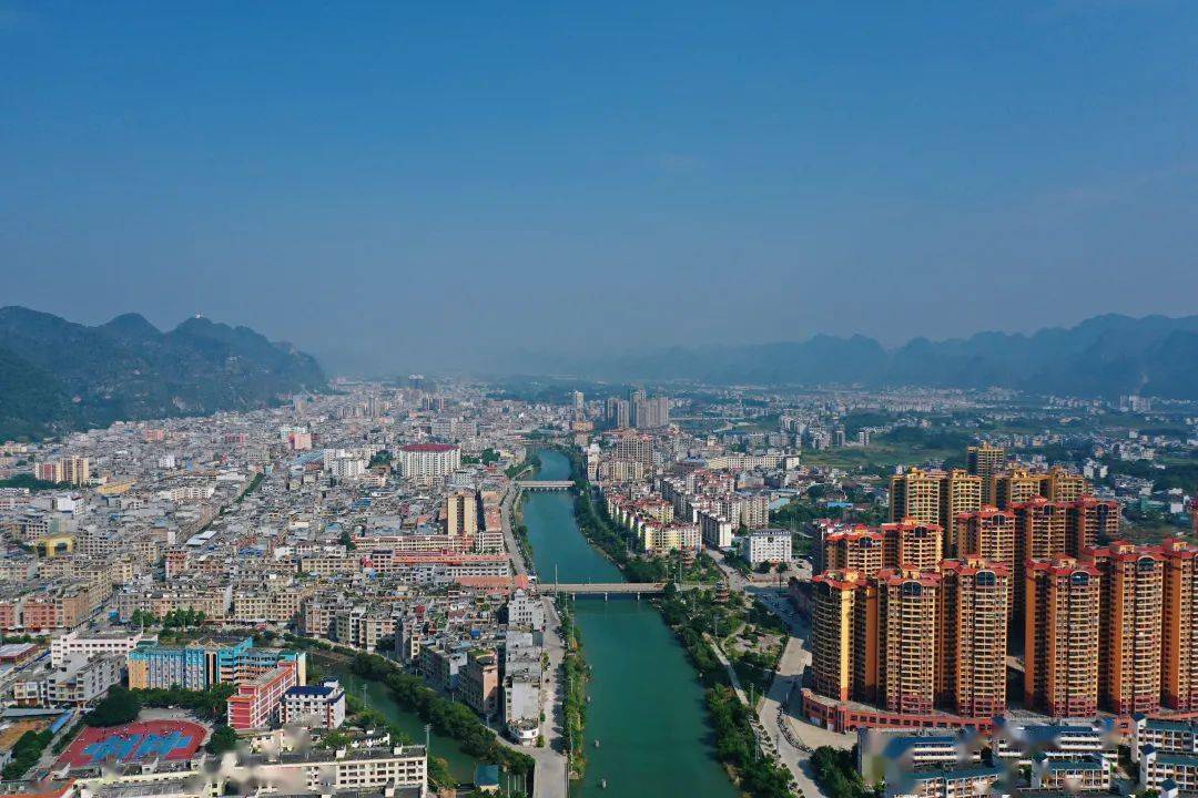 都安城乡面貌焕然一新县城区面积扩展至32平方公里