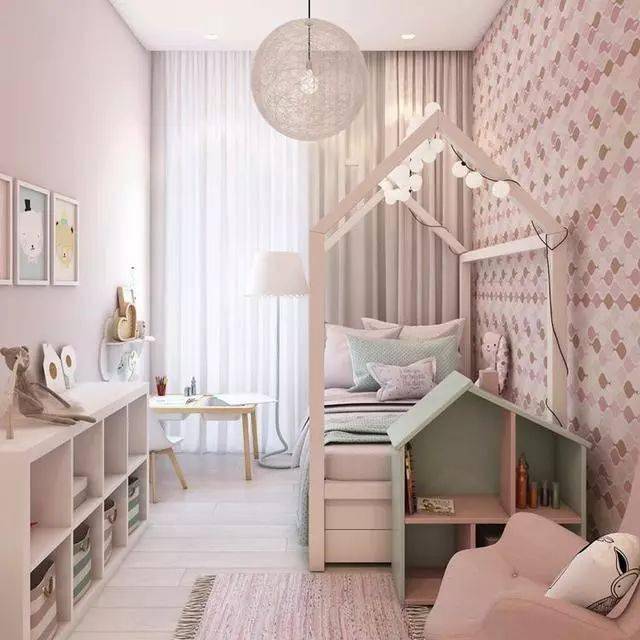 小女孩的卧室三款可爱粉色的儿童房设计