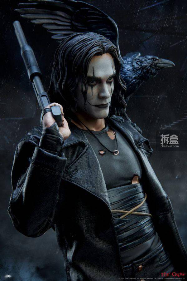 乌鸦|SIDESHOW 惊悚电影 乌鸦 THE CROW 300801 雕像