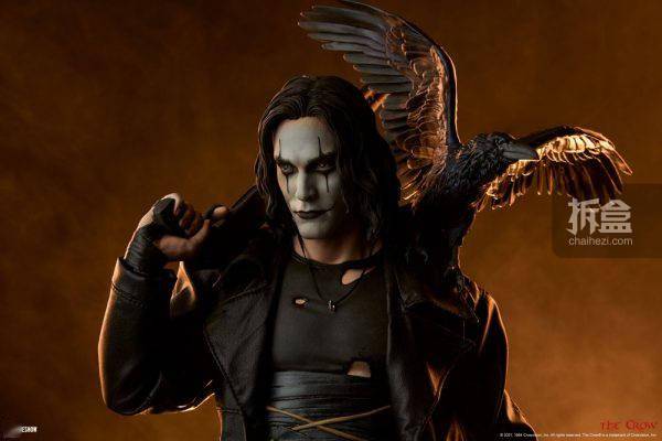 乌鸦|SIDESHOW 惊悚电影 乌鸦 THE CROW 300801 雕像
