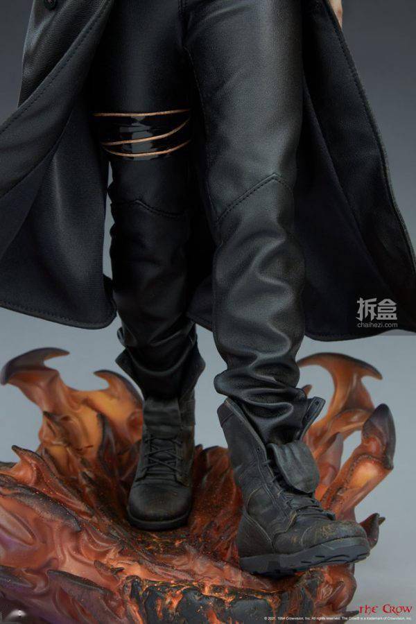 乌鸦|SIDESHOW 惊悚电影 乌鸦 THE CROW 300801 雕像