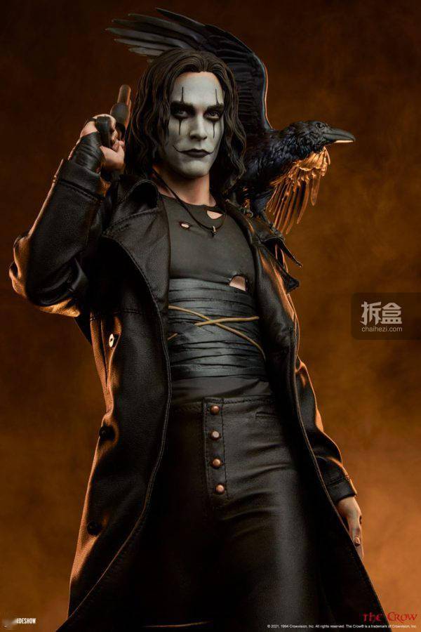 乌鸦|SIDESHOW 惊悚电影 乌鸦 THE CROW 300801 雕像