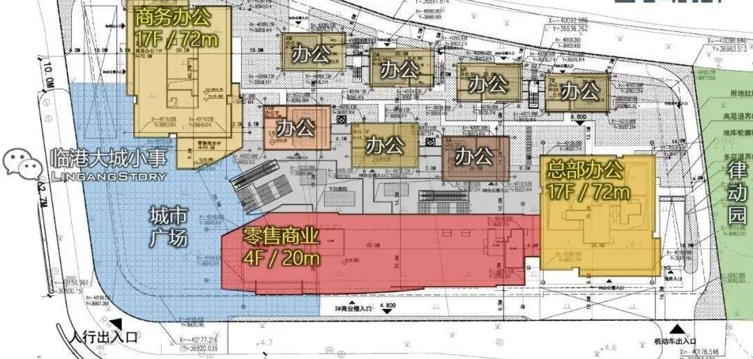 芦潮港新地标72米总部大厦设计方案来啦配套商业城市广场