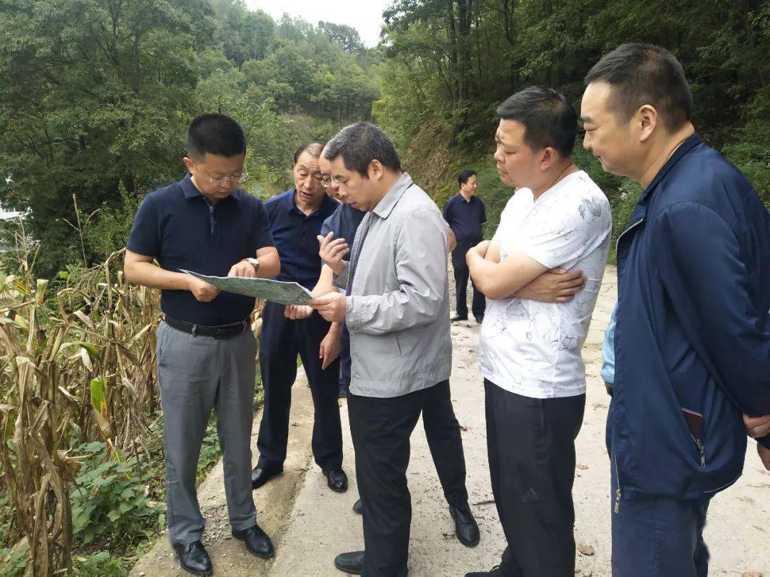 9月26日,镇巴县委副书记,代县长贾晓伟带领县发改,财政,水利,自然资源