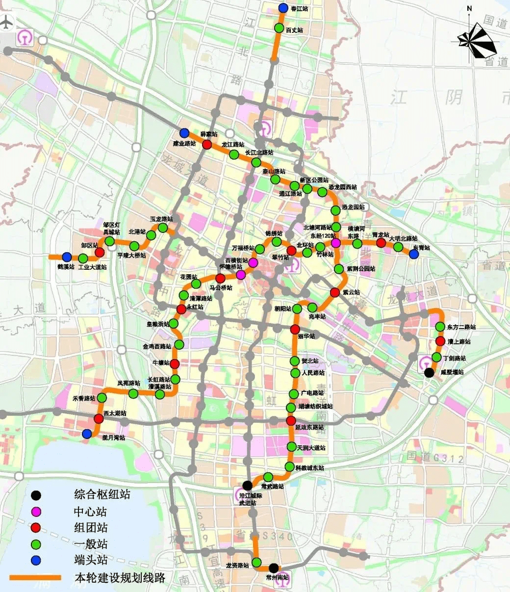 常州地铁规划2021图片