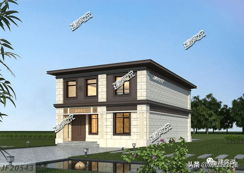 二层现代风别墅外观精美在老家也是一道靓丽的风景