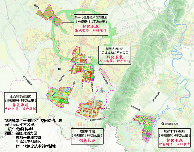 西部科学城成都规划图图片