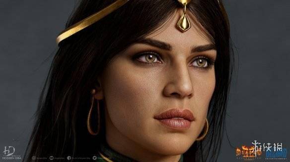 暗黑破坏神2女巫高清3d模型赏!暗黑2重制版女术士高清建模