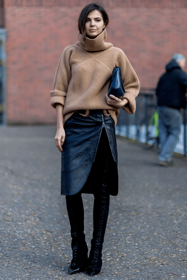 -End- 毛衣+裙子，最气质打开方式，时髦炸了！