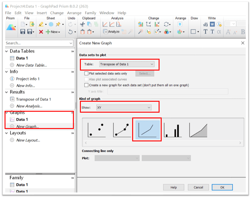 Graphpad prism 8 绘图使用教程详解_实验