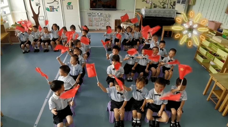 幼儿园|他们用最纯真的方式庆祝国庆!