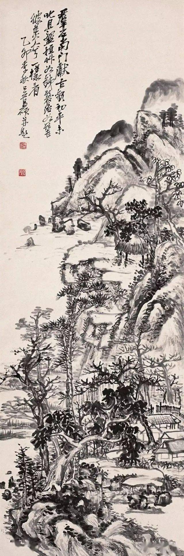 罕见的吴昌硕山水画作品集