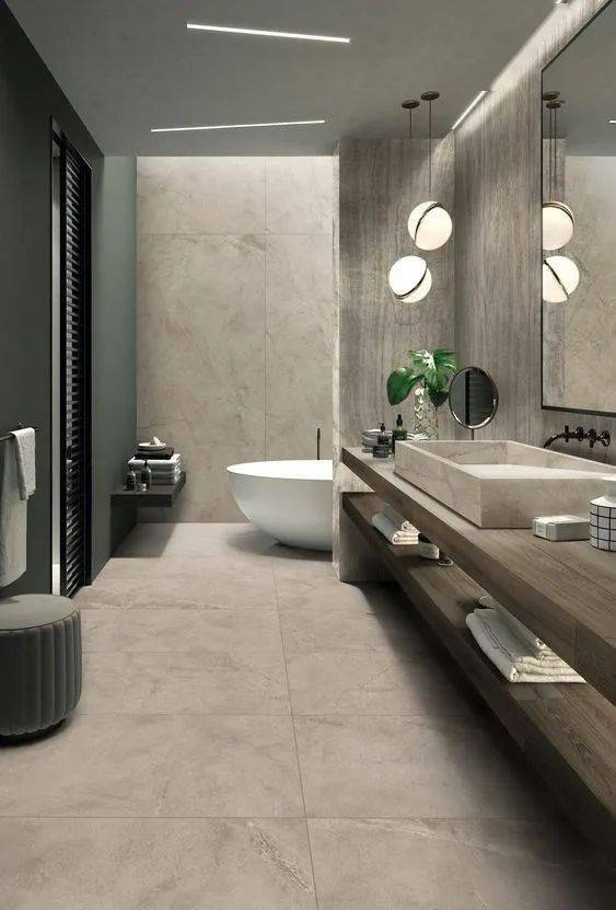 一次看过瘾,超美的20款卫生间瓷砖设计,20年都不过会时!_地砖