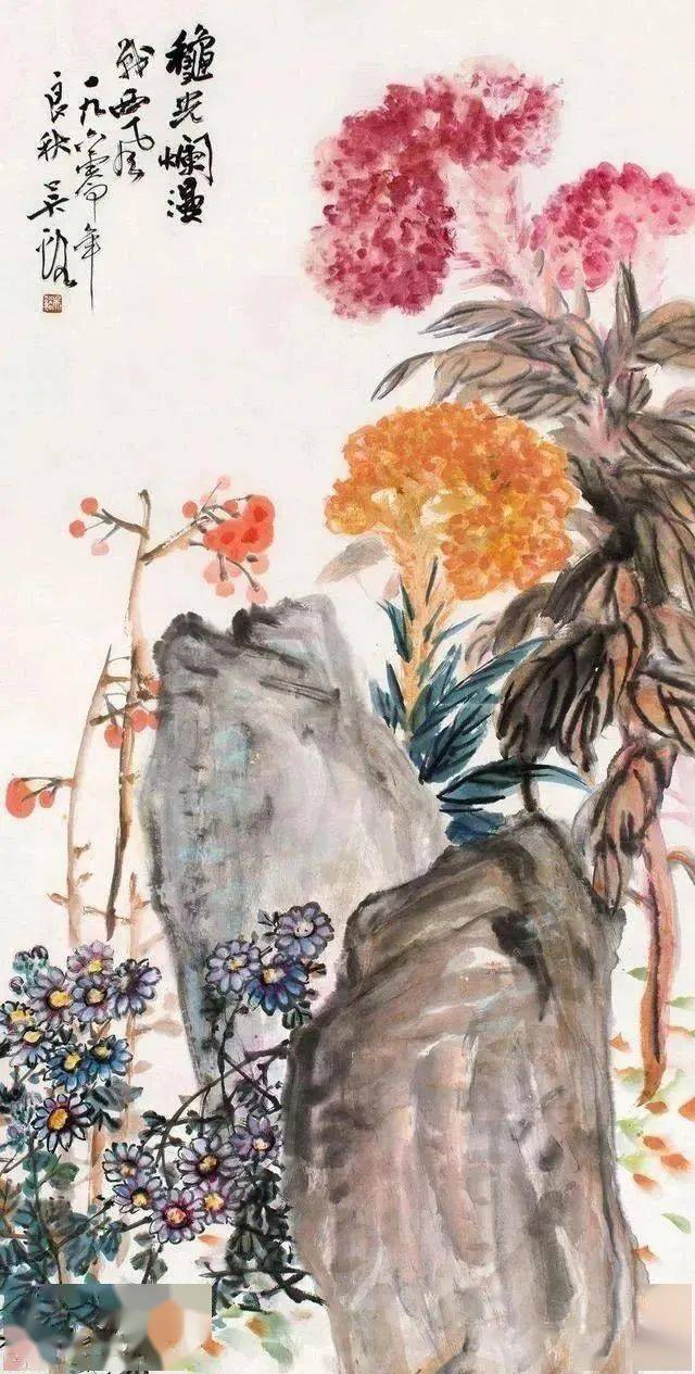 吴茀之写意花鸟画高清五十幅欣赏