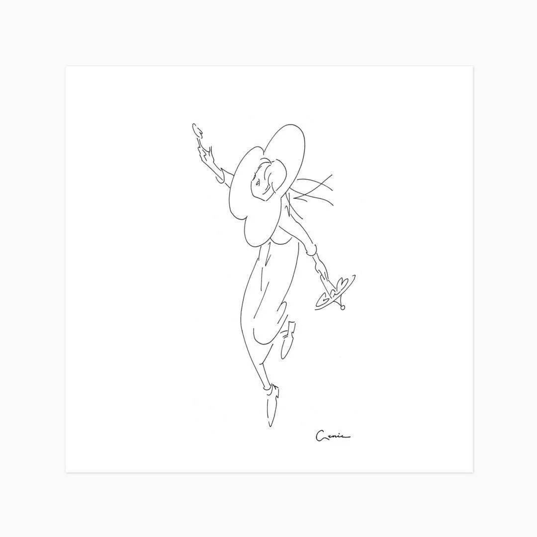 Genie 插画 | 未来主义也能唯美？空灵少女的梦幻世界