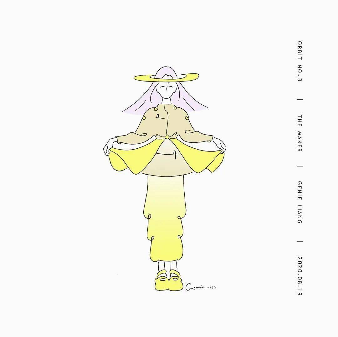 Genie 插画 | 未来主义也能唯美？空灵少女的梦幻世界