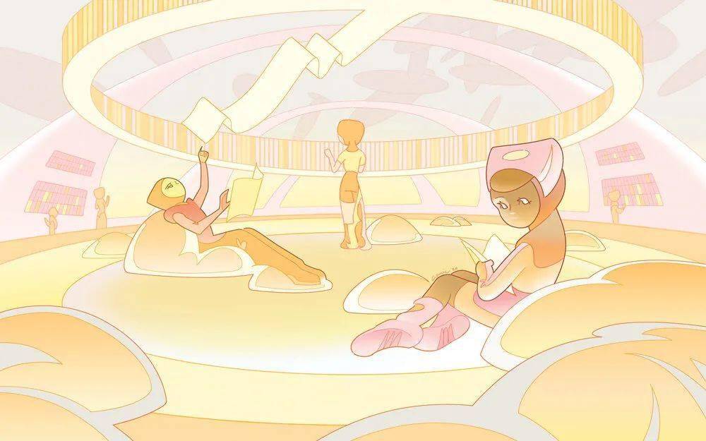 Genie 插画 | 未来主义也能唯美？空灵少女的梦幻世界