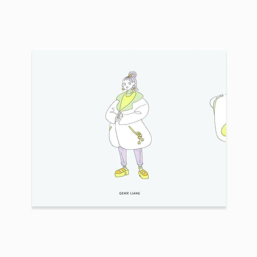 Genie 插画 | 未来主义也能唯美？空灵少女的梦幻世界