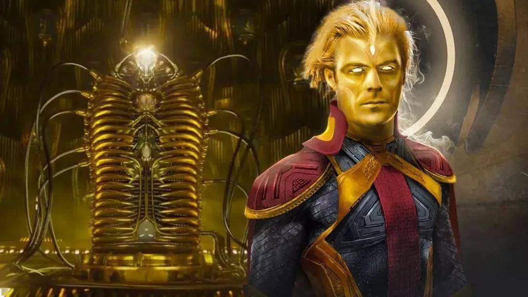 术士亚当早在《银河护卫队2》结尾就有暗示,一身土豪金的索维林女祭司