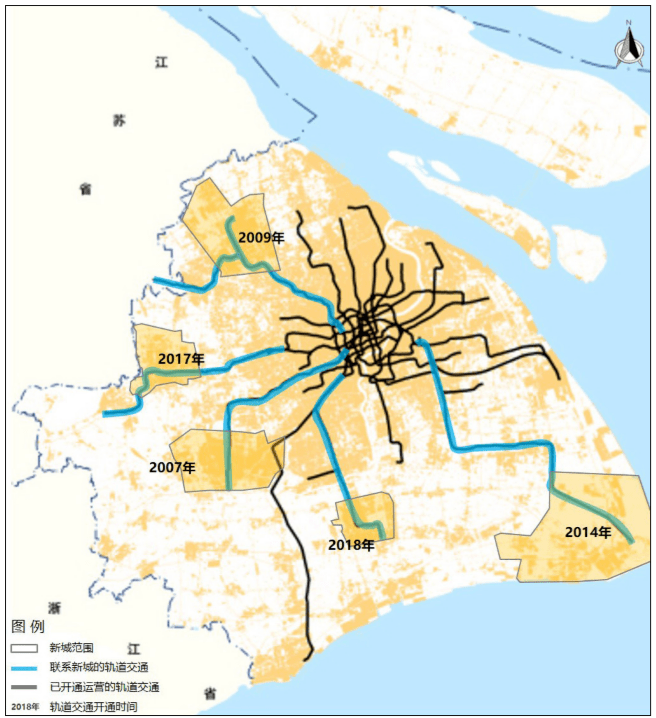 城市公共客运交通客运量 [7] ,有效推动了上海城市空间布局的优化完善