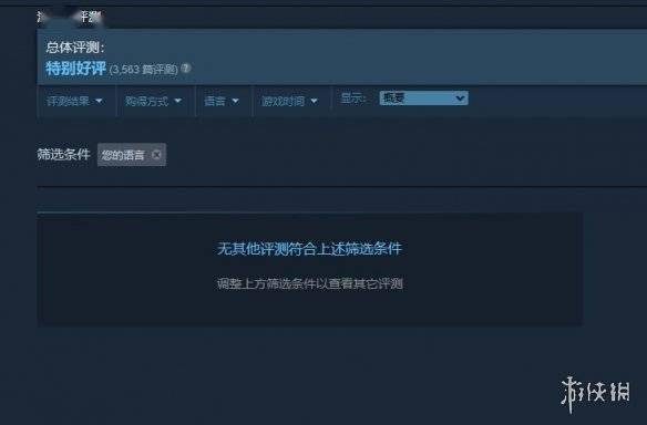 Steam系统出问题 所有游戏评论区内容突然无法查看 区都