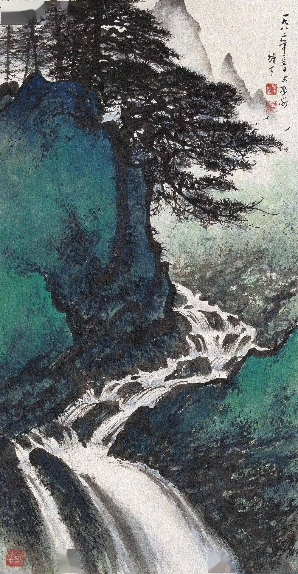 岭南画派大师黎雄才山水画110幅 收藏了