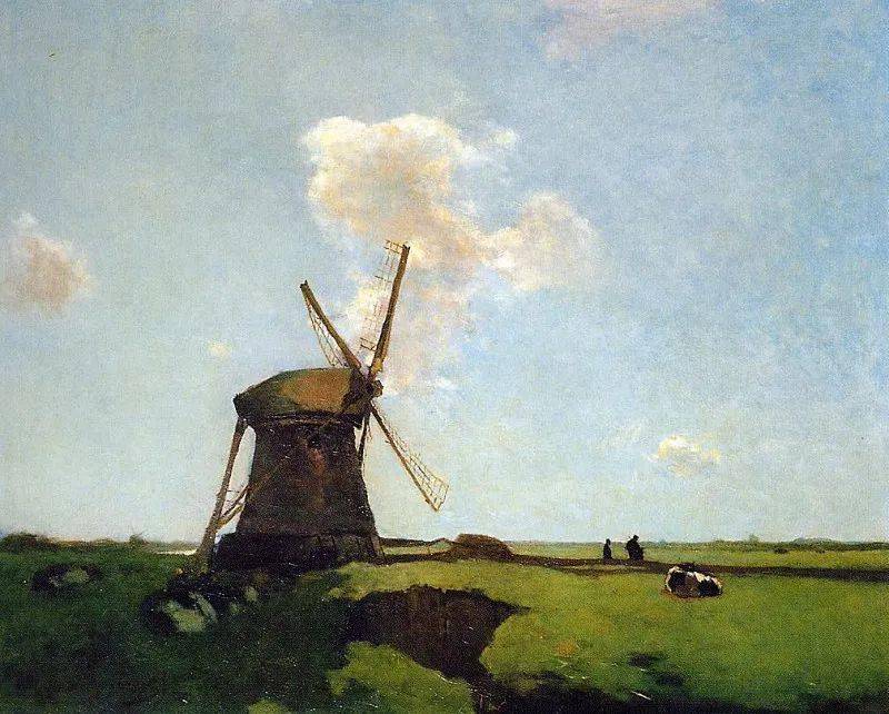 海牙画派代表人物荷兰画家让亨德里克维西恩布鲁奇油画作品欣赏