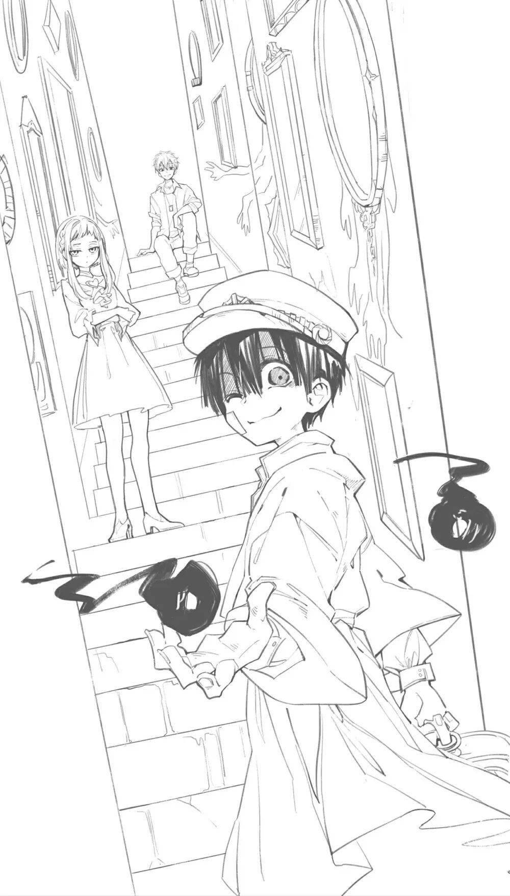 绘画技能分享线稿分享第66期地缚少年花子君